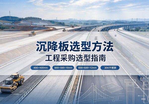 城关沉降板选择方法