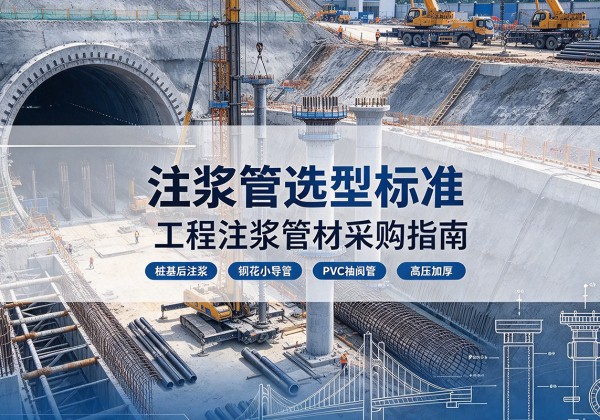 城关注浆管选型标准